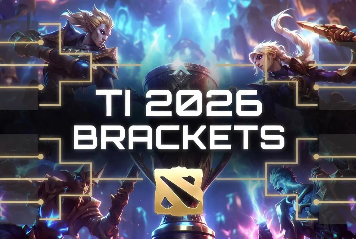 Esquema do chaveamento do The International 2026