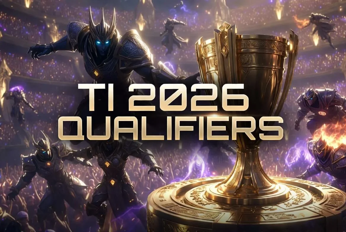 Mapa das regiões das eliminatórias do The International 2026